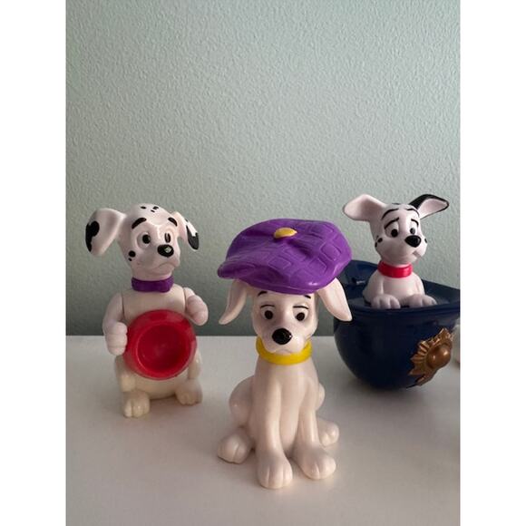 Disney 101 Dalmatians Dogs Vintage 1996 PVC Figurine Toys Cake Toppers- Lot of 8 - Picture 6 of 7